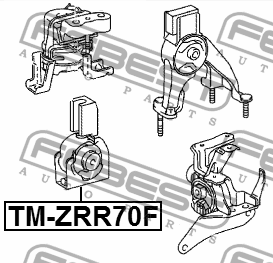 Подушка двигателя передняя TM-ZRR70F FEBEST