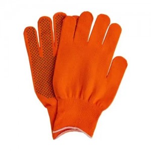Перчатки нейлоновые с ПВХ оранжевые СИБРТЕХ 67845 SIBRTEC