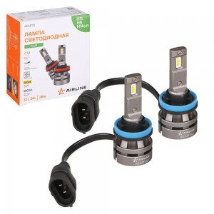 Лампa светодиод. H11/H8/H16(JP), 12/24В, 28Вт, 3000К (Желтый), 5000Лм, для рефле AEAR112 AIRLINE