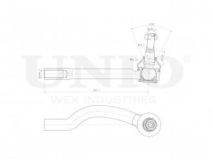Наконечник рулевой левый SSP-10096 UNIO