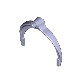 Вилка переключения 2-й и 3-й передач 236-1702027 2361702027 YAMZ