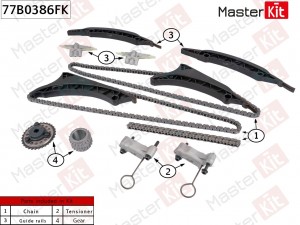 Комплект цепи ГРМ BMW S63 B44 B 77B0386FK 77B0386FK MASTER KIT