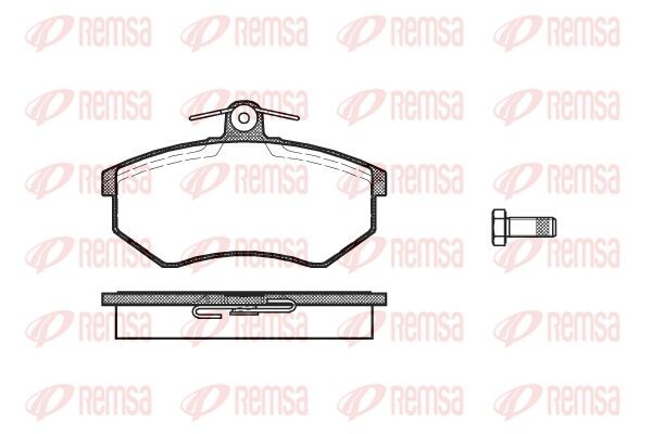 134 00 FDB211=571357B !колодки дисковые п.\ Audi 80 1.6-1.9D 86-91, VW Golf II 1 013400 REMSA