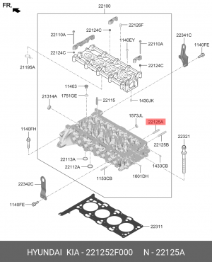 221252F000 Шпилька 221252F000 HYUNDAI