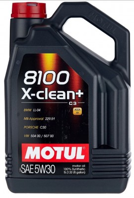 Масло моторное MOTUL 8100 X-CLEAN+ 5W30 синт.5л 111684 MOTUL