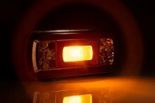 фонарь задний! LED, LH/RH, 5-функц. без осв. ном. знака, с проводом 1м\ FT130NTCOFLED FRISTOM