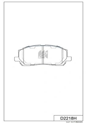 Колодки тормозные дисковые D2218H D2218H MK KASHIYAMA