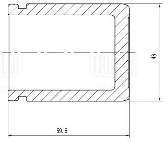 Поршень суппорта Mercedes Sprinter (06-)/Classic (13-) зад. d=48мм (RCF 032015P) RCF 032015P TRIALLI