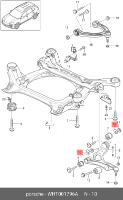 PORSCHE CAYENNE (2003-2010) WHT 001 796 A VAG
