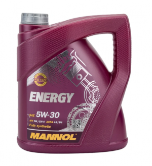 Масло моторное MANNOL ENERGY 5W30 SN/A3/B4 синт.4л 7511 7017 MANNOL