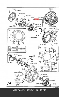 Сальник АКПП MAZDA FN11-19-241 FN11-19-241 MAZDA