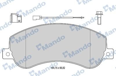 Колодки тормозные дисковые перед MBF015034 MANDO