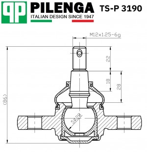 Опора шаровая рычага подвески HYUNDAI/KIA i30, CEE'D TS-P3190 TSP3190 PILENGA