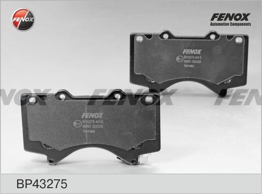 Колодки тормозные дисковые Toyota Land Cruiser 08- BP43275 FENOX