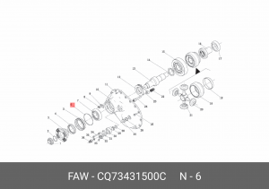 Кольцо уплотнительное FAW J7,4180 OE CQ73431500C FAW