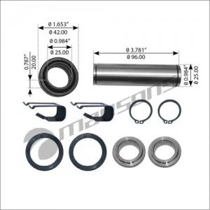 Ремкомплект КАМАЗ вилки сцепления КПП (ZF16S1820) MANSONS 400.568 MANSONS