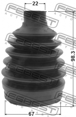 Пыльник ШРУСа 0417P-CWRR 0417P-CWRR FEBEST
