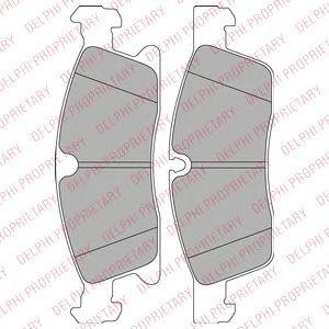 LP2298 колодки диск. перед.!для усил.ход.части\ Jeep Grand Cherokee III/IV 3.6 V LP2298 DELPHI