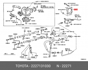 Прокладка корпуса дроссельной заслонки 22271-31030 22271-31030 TOYOTA