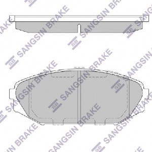 Колодки тормозные HONDA Odyssey (00-) ACURA MDX (00-05) передние (4шт.) SANGSIN SP1271 SANGSIN