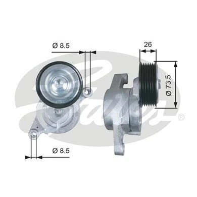 Натяжитель ремня поликлинового T39279 (7808-21678) T39279 GATES