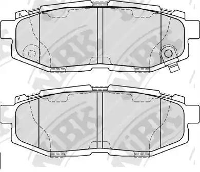 Колодки тормозные дисковые SUBARU TRIBECA 3.6 2007 PN7803 PN7803 NIBK