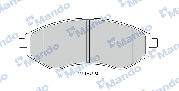 Колодки тормозные CHEVROLET Aveo передние (4шт.) MANDO MPD16NS MANDO