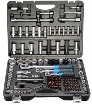 Набор инструмента 150+6 пр универсальный 1/4"DR, 3/8"DR, 1/2"DR /FORSAGE/ F415015PREMIUM FORSAGE TOOLS