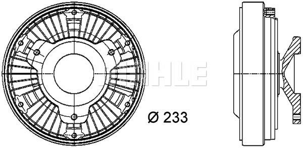 Гидромуфта MB Actros OM501/502LA CFC21000P MAHLE KNECHT