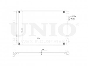 Радиатор кондиционера RAD-30020 UNIO