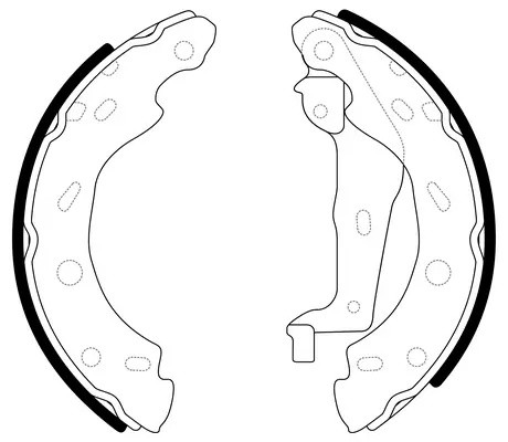 Колодки барабанные MCC CABRIO 2000 - 2004 BS31001 BS31001 SB NAGAMOCHI