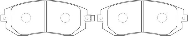 Колодки тормозные передние (SUBARU FORESTER 08-/IMPREZA 08-/XV 12-) BP27460 BP27460 SB NAGAMOCHI