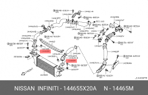 ПРОКЛАДКА ТУРБИНЫ 14465-5X20A 14465-5X20A NISSAN