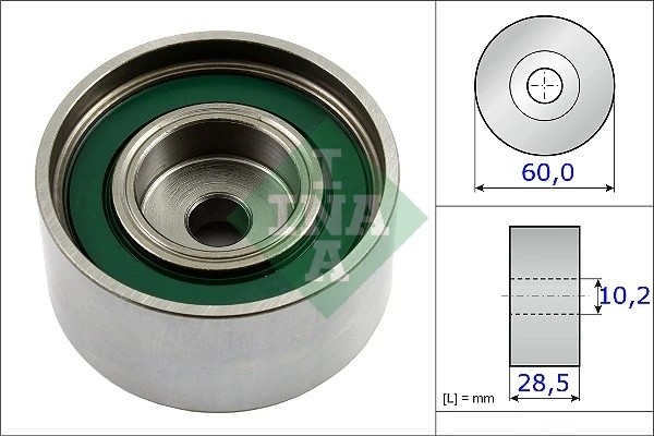 Ролик обводной ГРМ MITSUBISHI L200 05-, PAJERO SPORT 08- 2.5TD 532059910 532 0599 10 INA