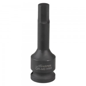 Головка торцевая ударная 1/2" DR "AIRLINE" (внешний шестигранник H10, L=78 мм) ATAS007 AIRLINE