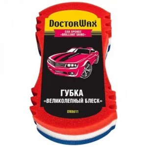 Губка для мойки автомобиля "БЛЕСК ОБЕЩАЮ" DOCTOR WAX DW8611 DOCTOR WAX