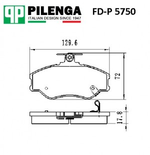 Колодки тормозные диск.передние PORTER FD-P5750 FDP5750 PILENGA