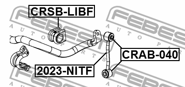 Тяга стабилизатора передняя JEEP GRAND CHEROKEE III 2004-2010 2023-NITF 2023-NITF FEBEST