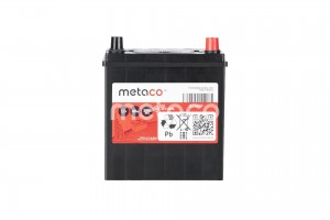 АКБ METACO 40АЧ 300А 187x127x225 asia (R) ETN0 с переходником на большую клемму B1940P METACO