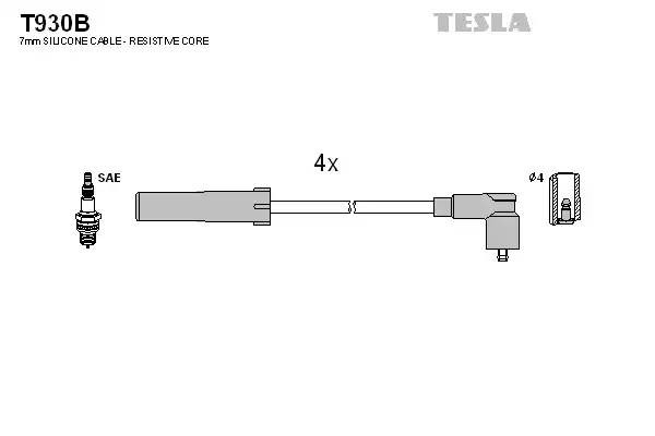 к-кт проводов!\ Dacia Logan 1.4/1.6 04> T930B TESLA