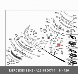 MERCEDES BENZ W221 (2005>) A2218850714 MERCEDES BENZ