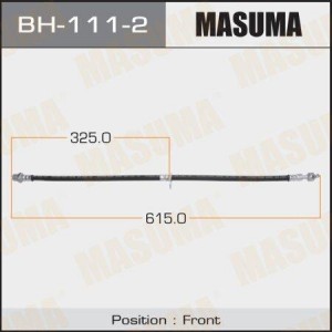 шланг торм. пер.! L=615\Toyota Avensis 1.8/2.0/2.4/2.0D-4D/2.2D-4D 03> BH-111-2 MASUMA