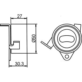 Ролик ГРМ DAIHATSU Charade (94-) натяжителя GMB GT80410 GMB