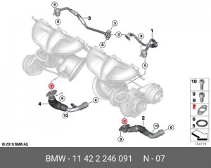 Прокладка BMW OE 11 42 2 246 091 BMW