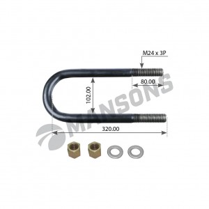 Стремянка рессоры M24*3.0-B10-101/320 HD85 BPW; 300.121 MANSONS