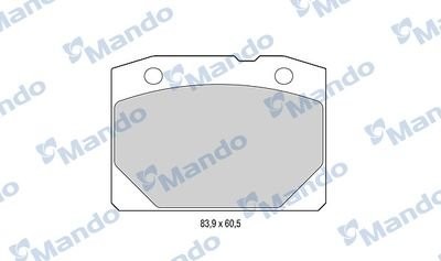 Колодки тормозные ВАЗ-2101-07 передние (4шт.) MANDO MBF015055 MANDO
