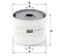 Фильтр топливный P917/2X P 917-2 X MANN FILTER