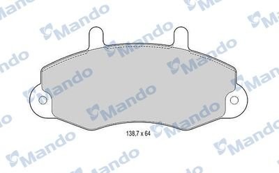 Колодки тормозные FORD Transit (94-00) передние (4шт.) MANDO MBF015009 MANDO