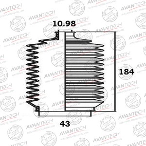 Пыльник рулевой системы Avantech BS0501 AVANTECH