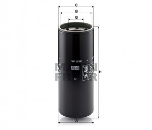 Фильтр масляный CUMMINS ENGINES/H=294.0мм Вкручиваемый WP 12 300 MANN FILTER